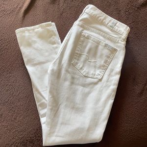 7 For All Mankind White Women’s Boyfriend Jeans